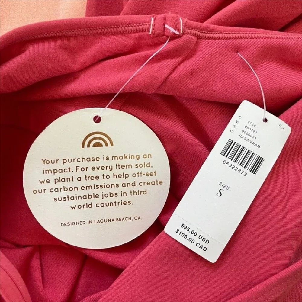 Playground Active Anthropologie Athletic Mini Dress Women's Small Pink Stretch - Picture 11 of 15